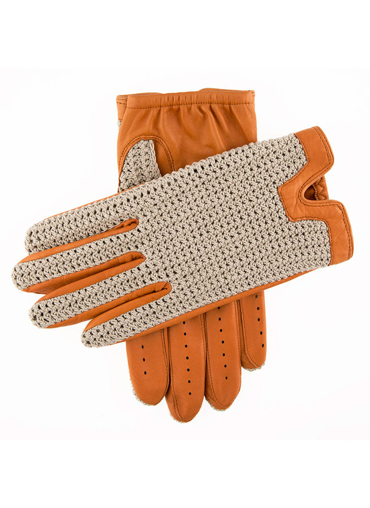 DriDa Heritage Herenhandschoenen van Leer met Gehaakte Achterkant