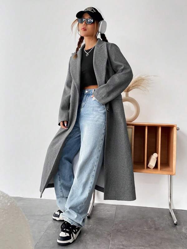 DriDa wollen trenchcoat