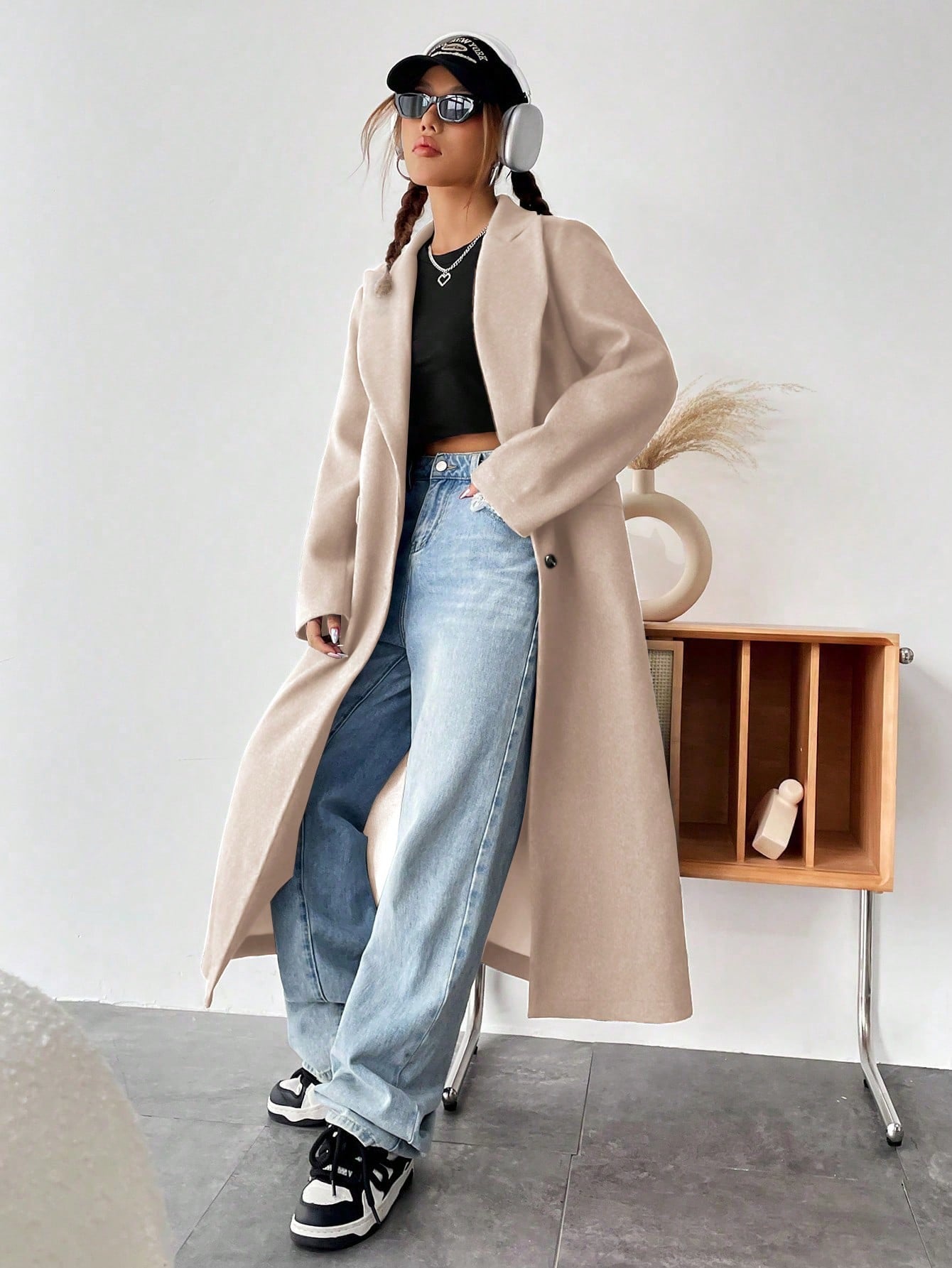 DriDa wollen trenchcoat