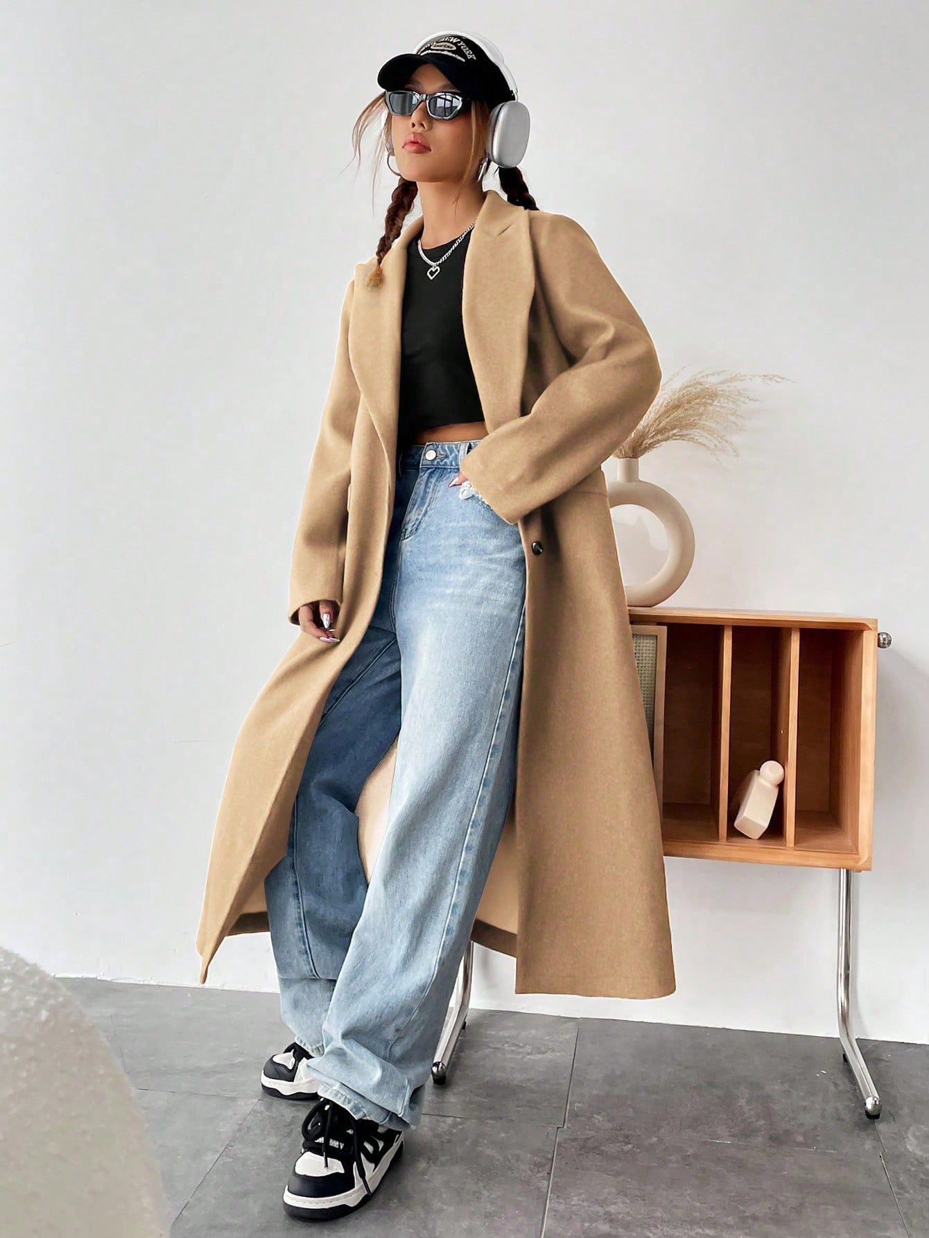 DriDa wollen trenchcoat