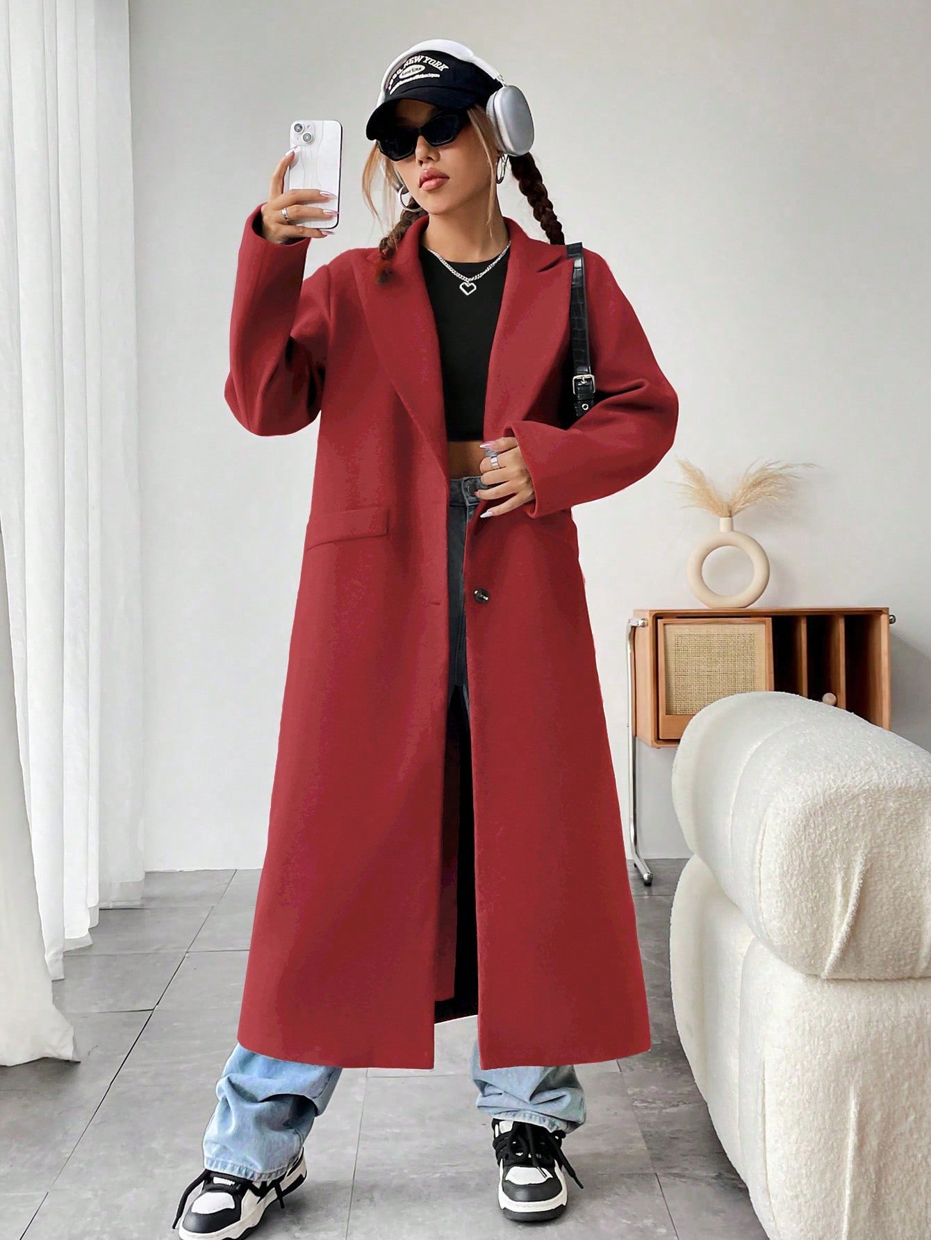 DriDa wollen trenchcoat