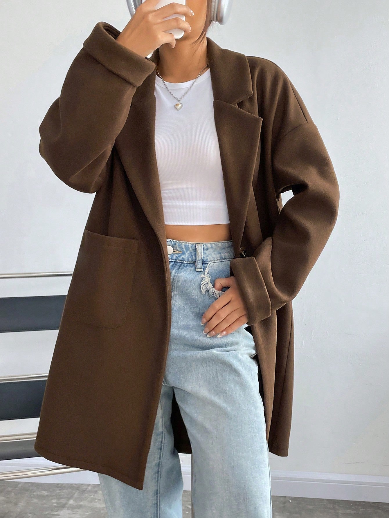 DriDa wollen trenchcoat