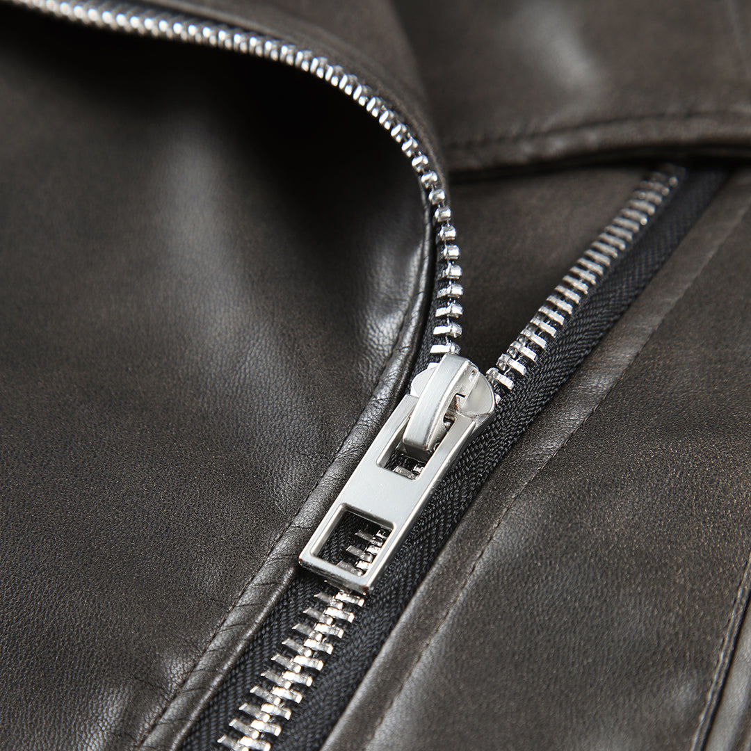 DriDa crop leren jas