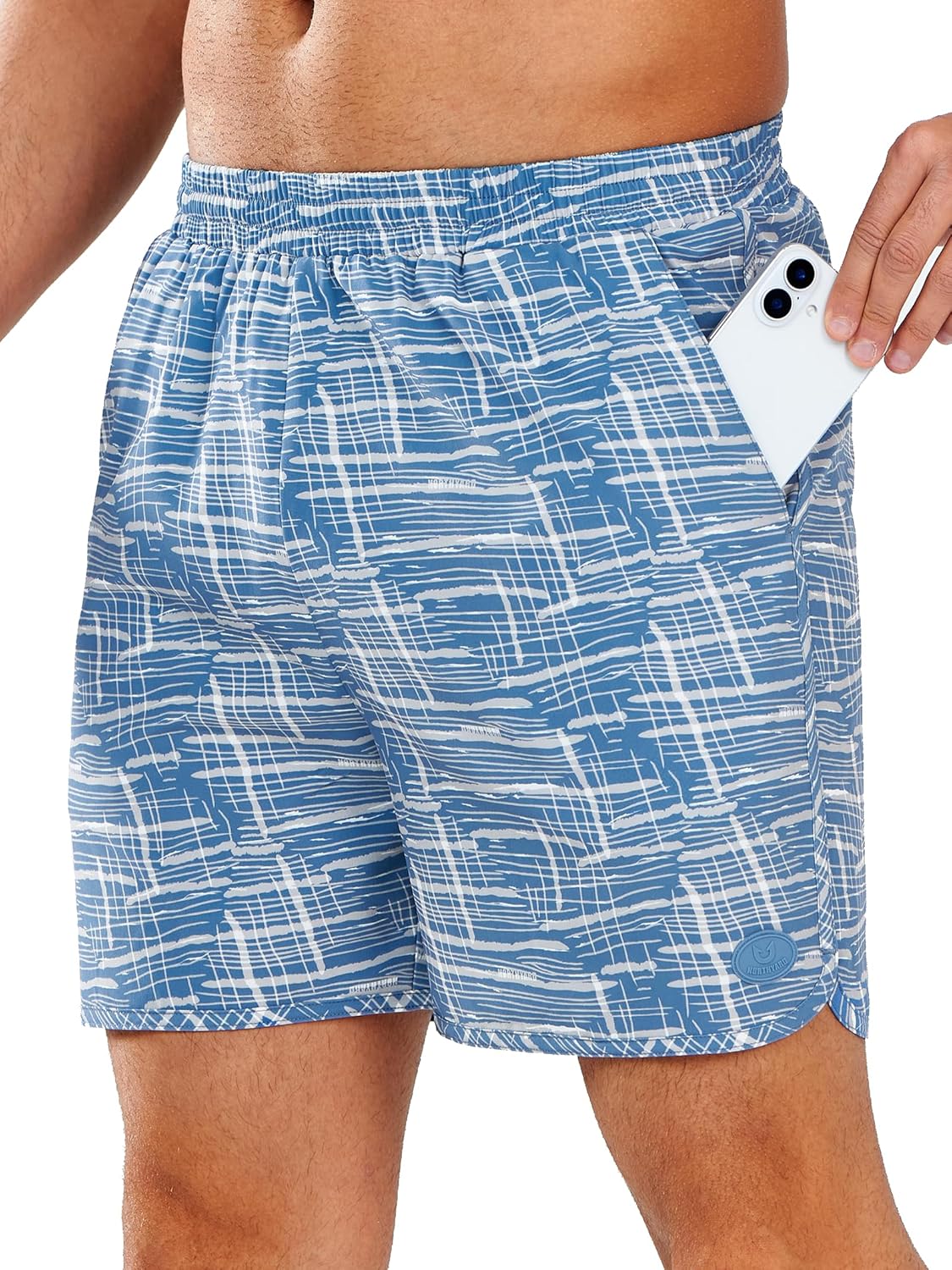 DriDa Heren 5-Inch Sneldrogende Zwemshort