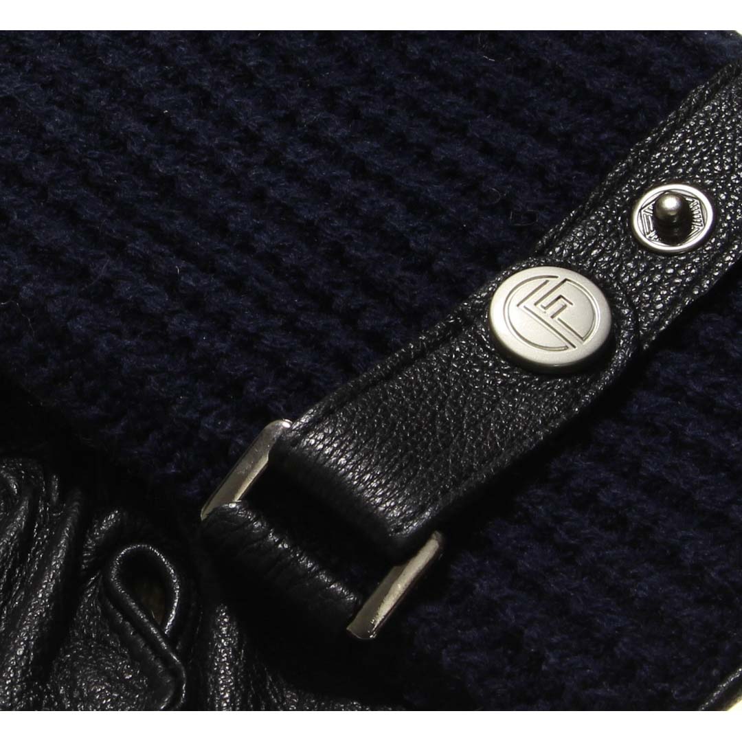 DriDa Heren Handschoenen – Blauw Geitenleer met Wol-Kasjmier Voering