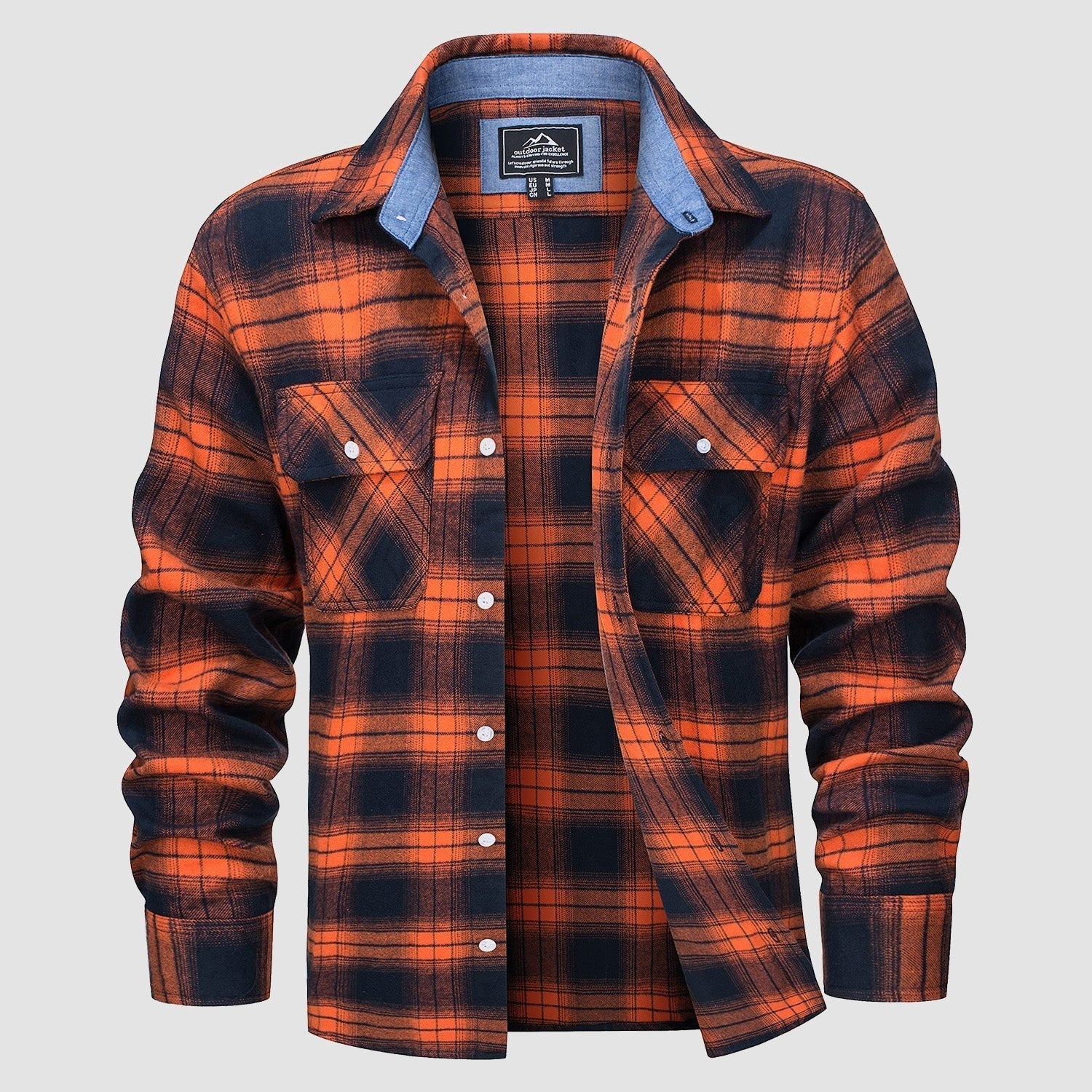 DriDa Katoenen Flanellen Overhemd – Casual Geruit Button-Up