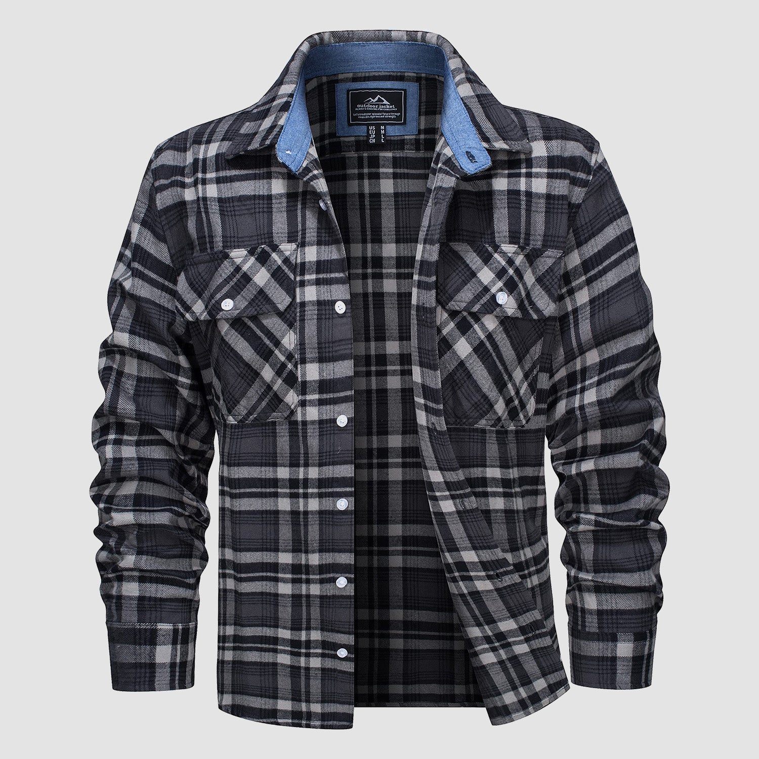 DriDa Katoenen Flanellen Overhemd – Casual Geruit Button-Up