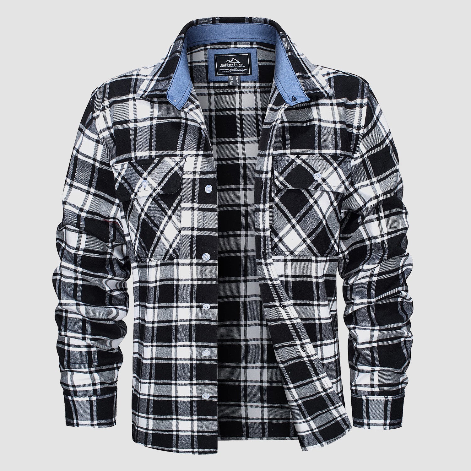 DriDa Katoenen Flanellen Overhemd – Casual Geruit Button-Up