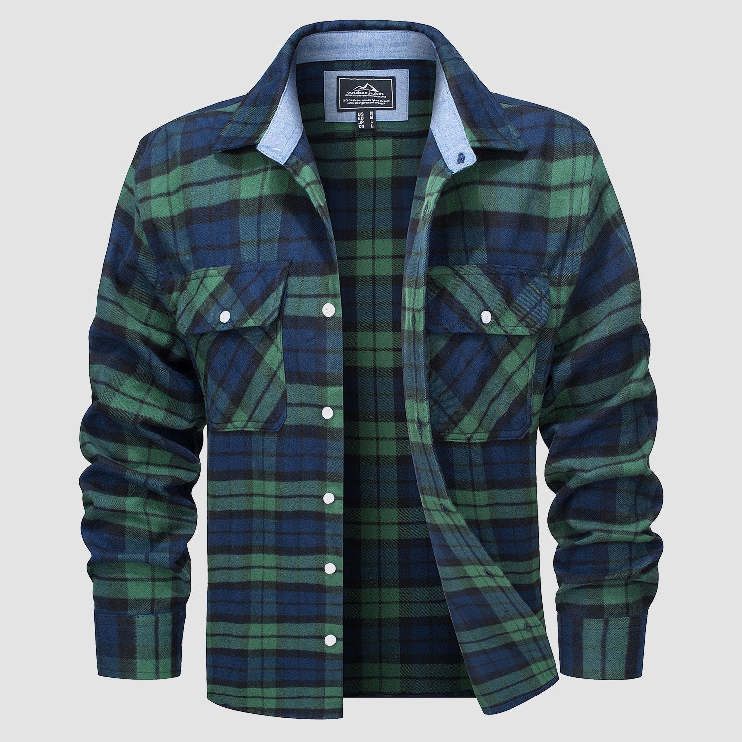 DriDa Katoenen Flanellen Overhemd – Casual Geruit Button-Up