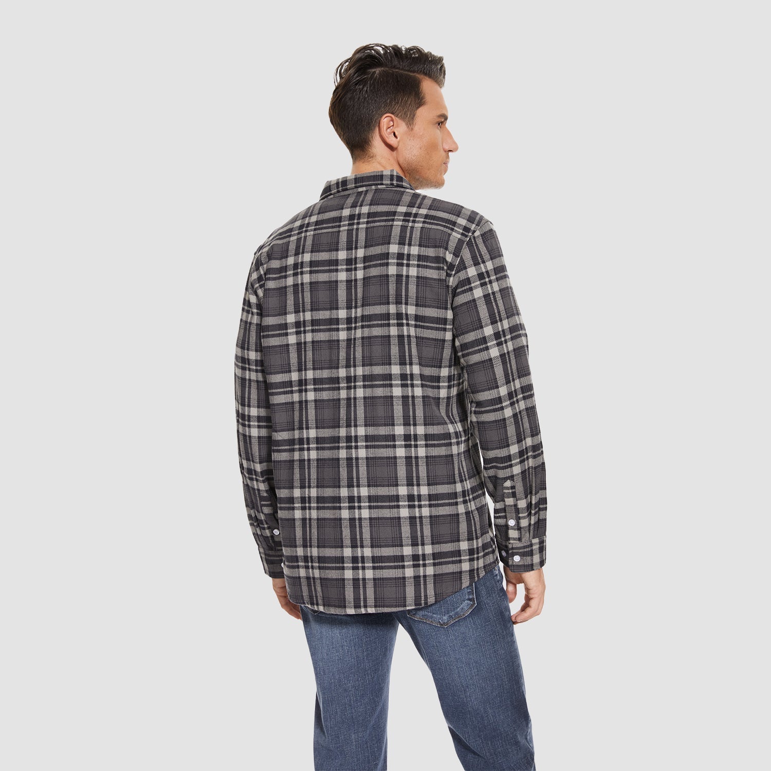 DriDa Katoenen Flanellen Overhemd – Casual Geruit Button-Up