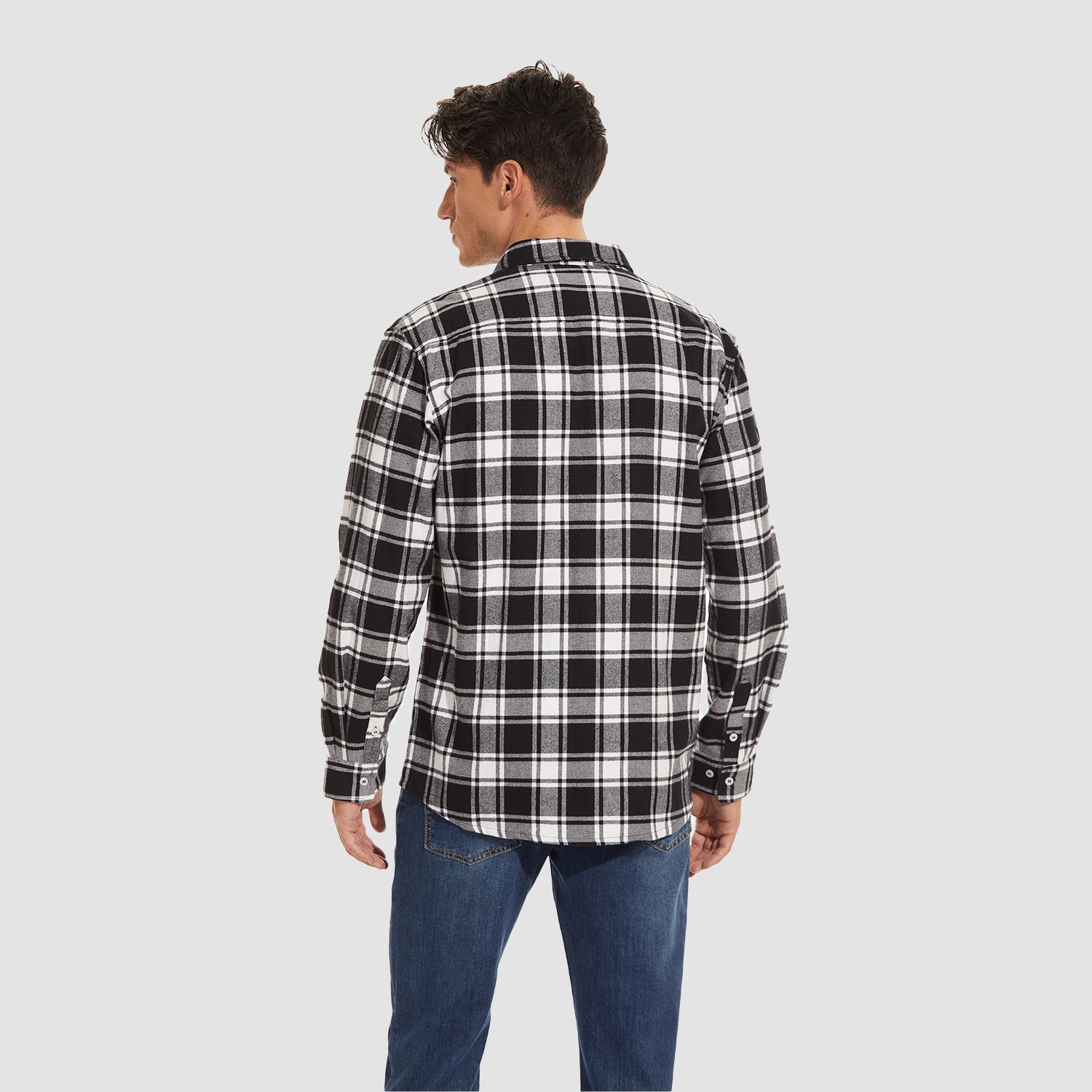 DriDa Katoenen Flanellen Overhemd – Casual Geruit Button-Up