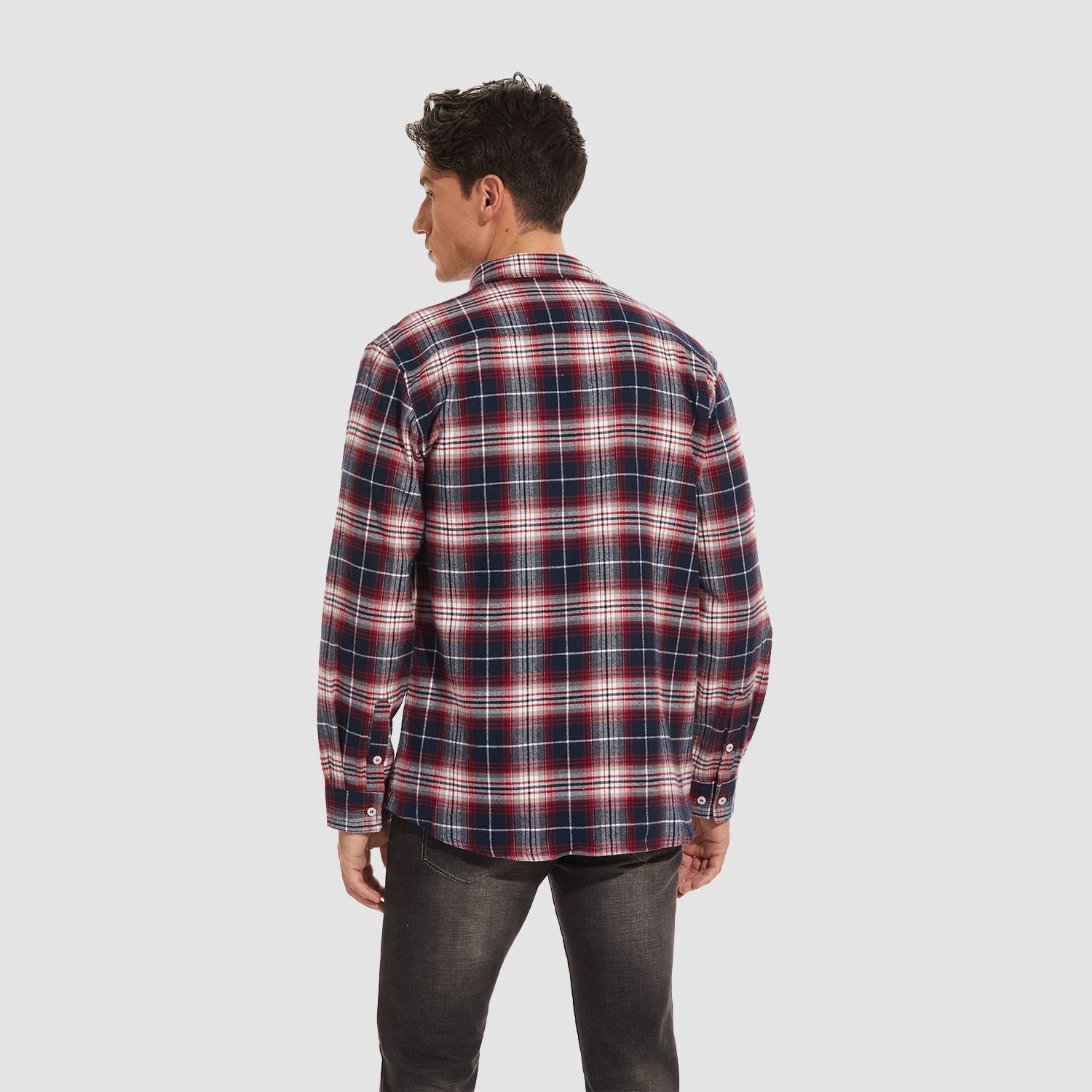 DriDa Katoenen Flanellen Overhemd – Casual Geruit Button-Up