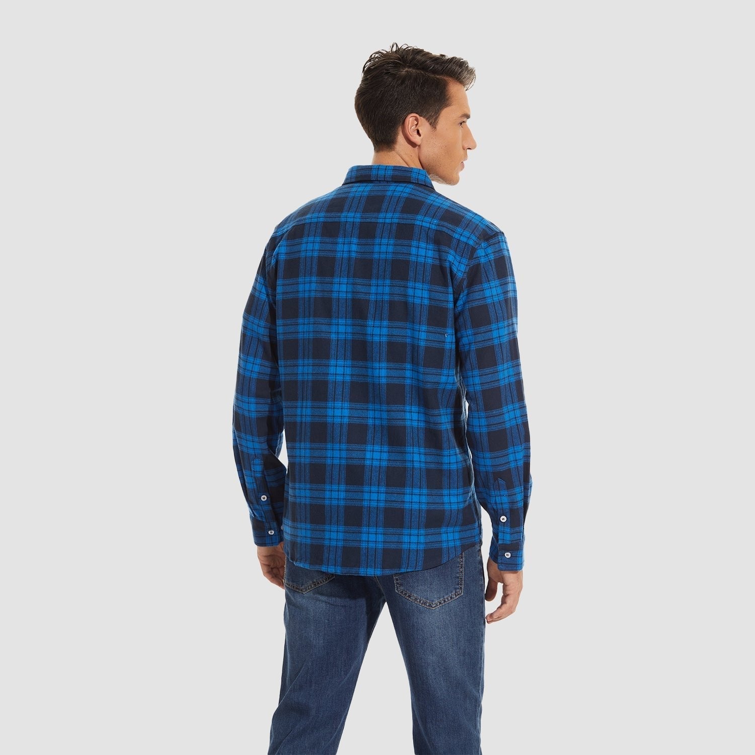 DriDa Katoenen Flanellen Overhemd – Casual Geruit Button-Up