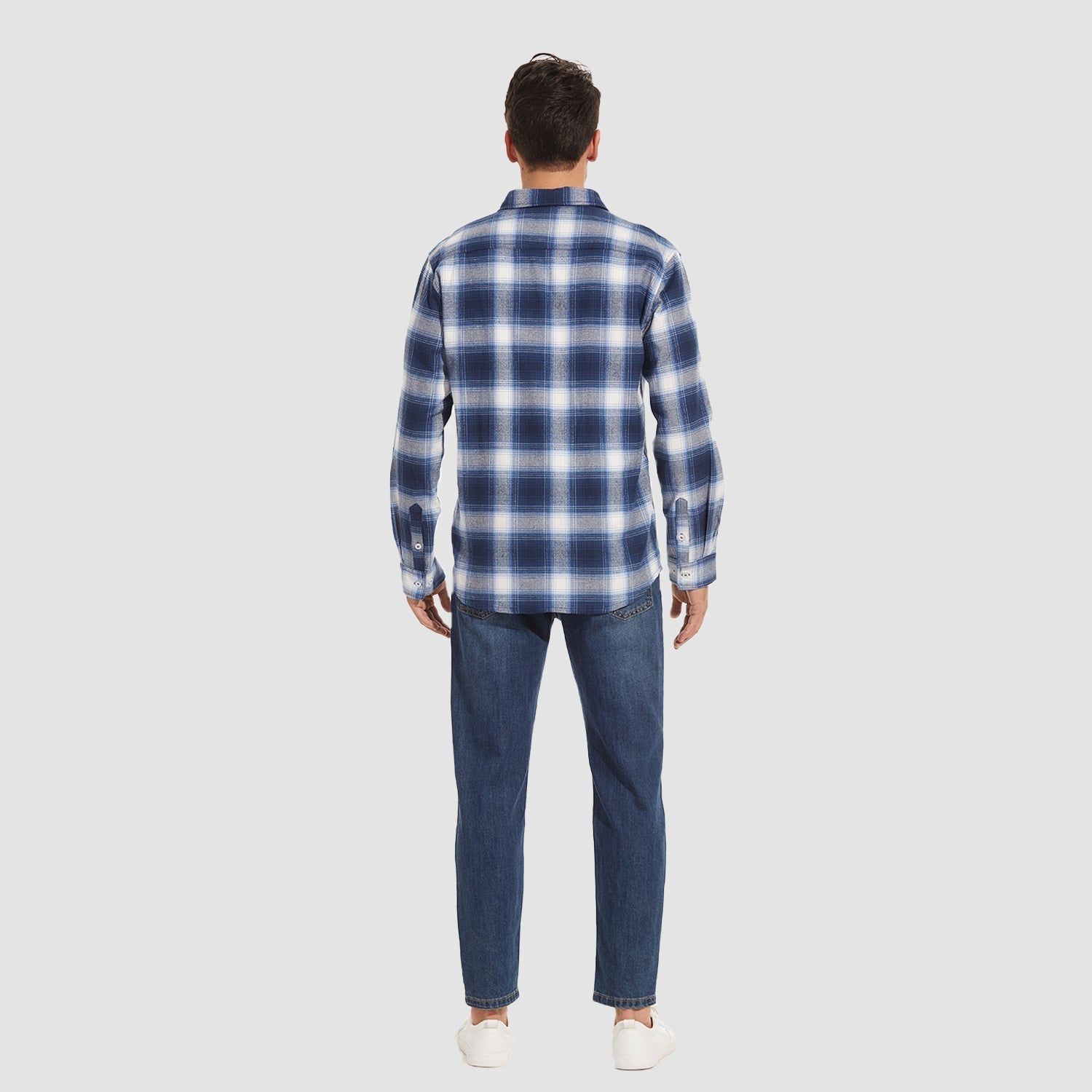 DriDa Katoenen Flanellen Overhemd – Casual Geruit Button-Up