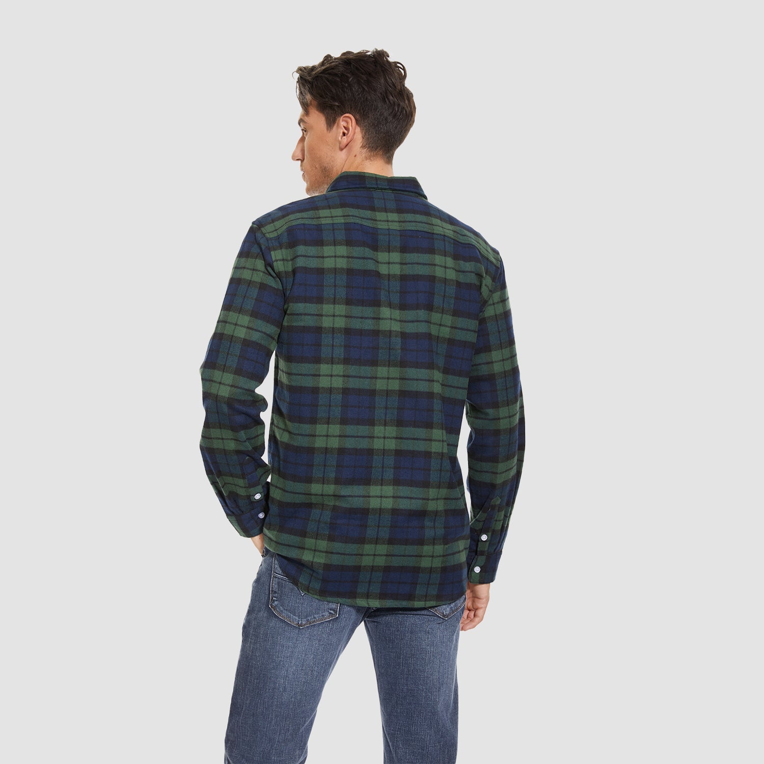 DriDa Katoenen Flanellen Overhemd – Casual Geruit Button-Up