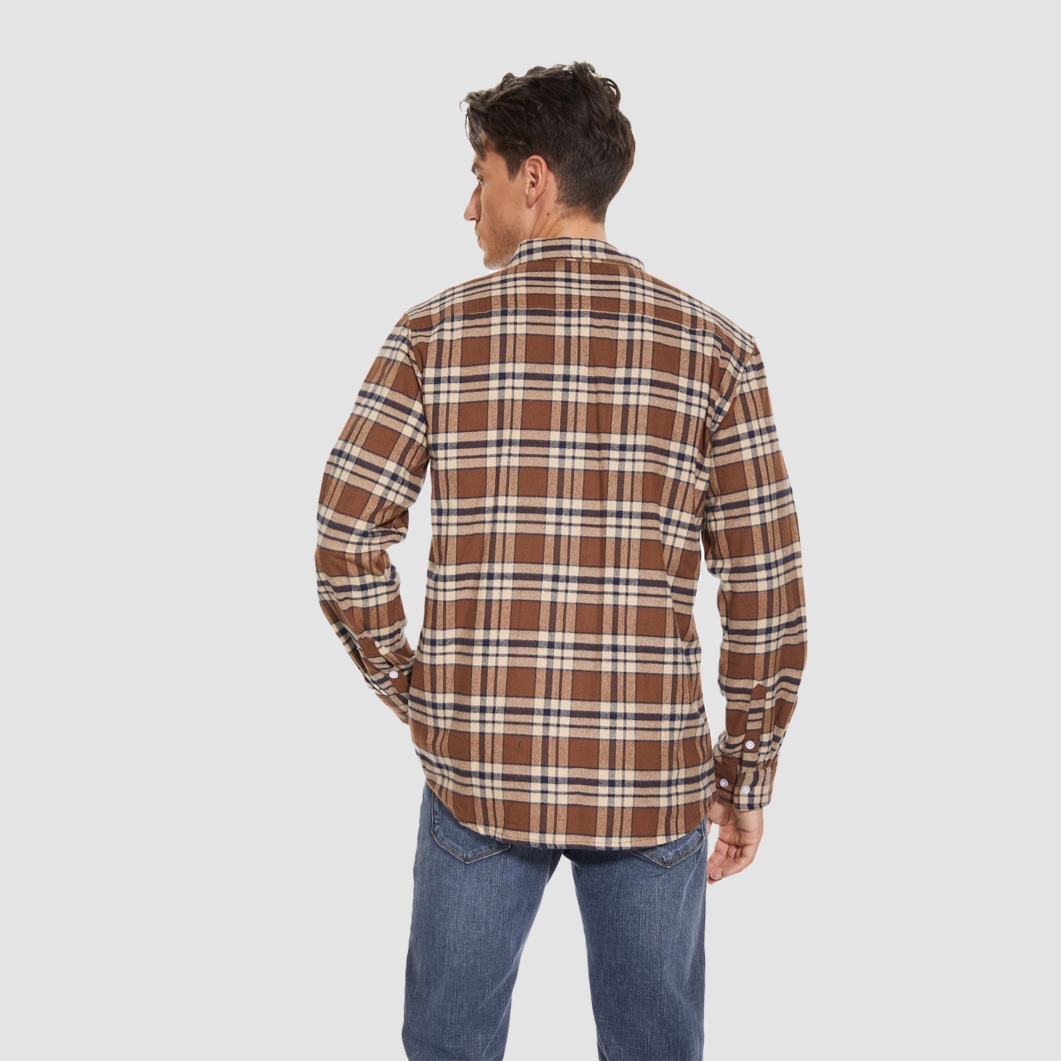 DriDa Katoenen Flanellen Overhemd – Casual Geruit Button-Up