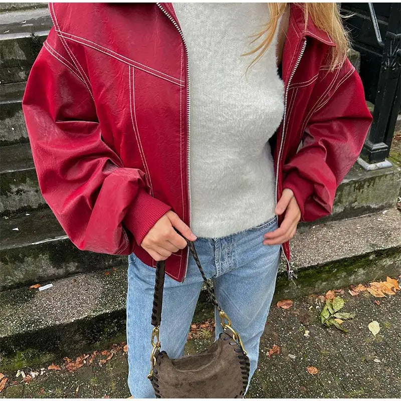 DriDa oversized rode jas