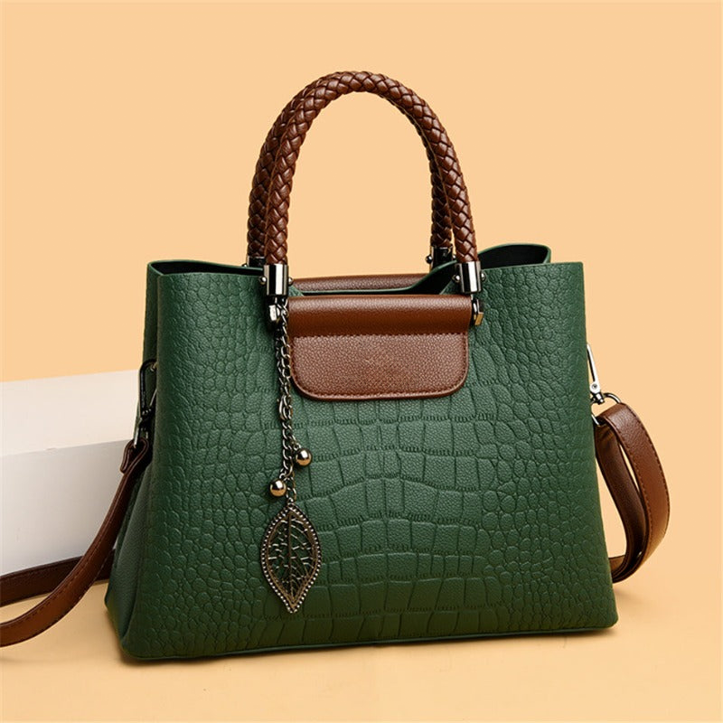 DriDa Embossed Leren Handtas