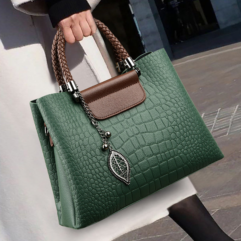DriDa Embossed Leren Handtas