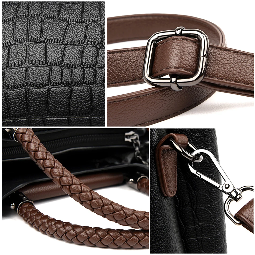 DriDa Embossed Leren Handtas