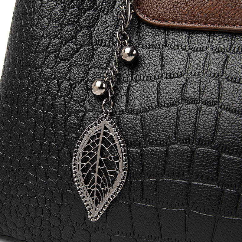 DriDa Embossed Leren Handtas