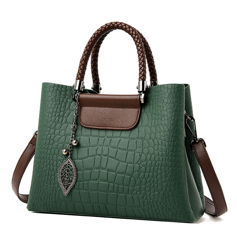 DriDa Embossed Leren Handtas