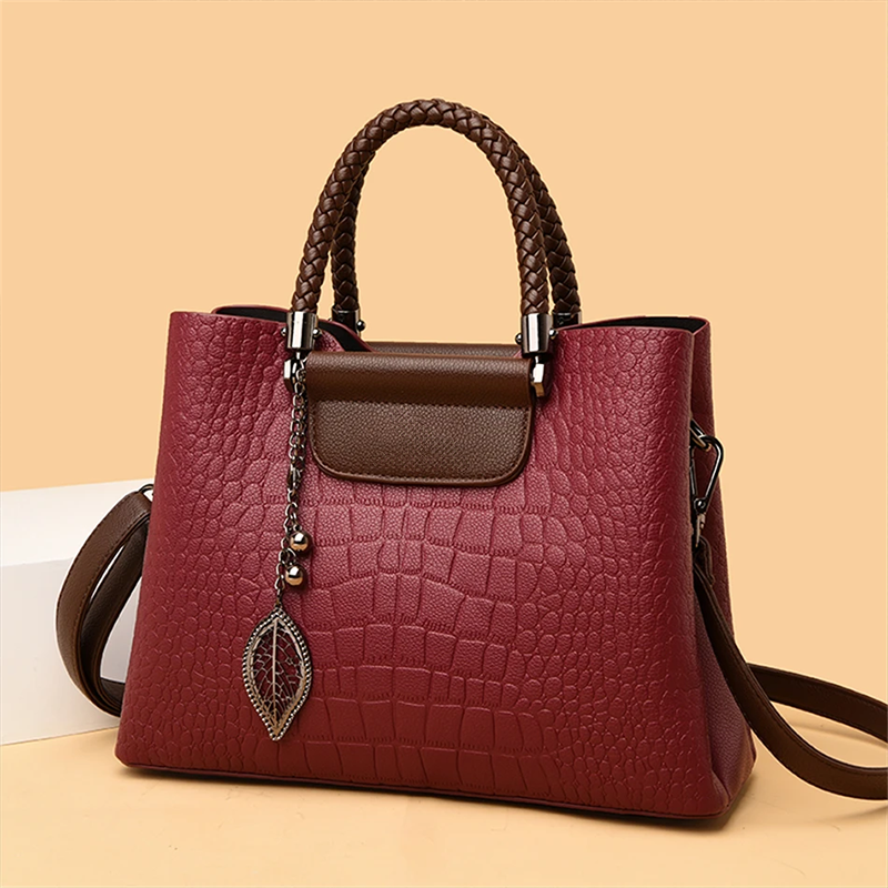 DriDa Embossed Leren Handtas