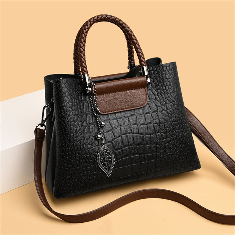 DriDa Embossed Leren Handtas