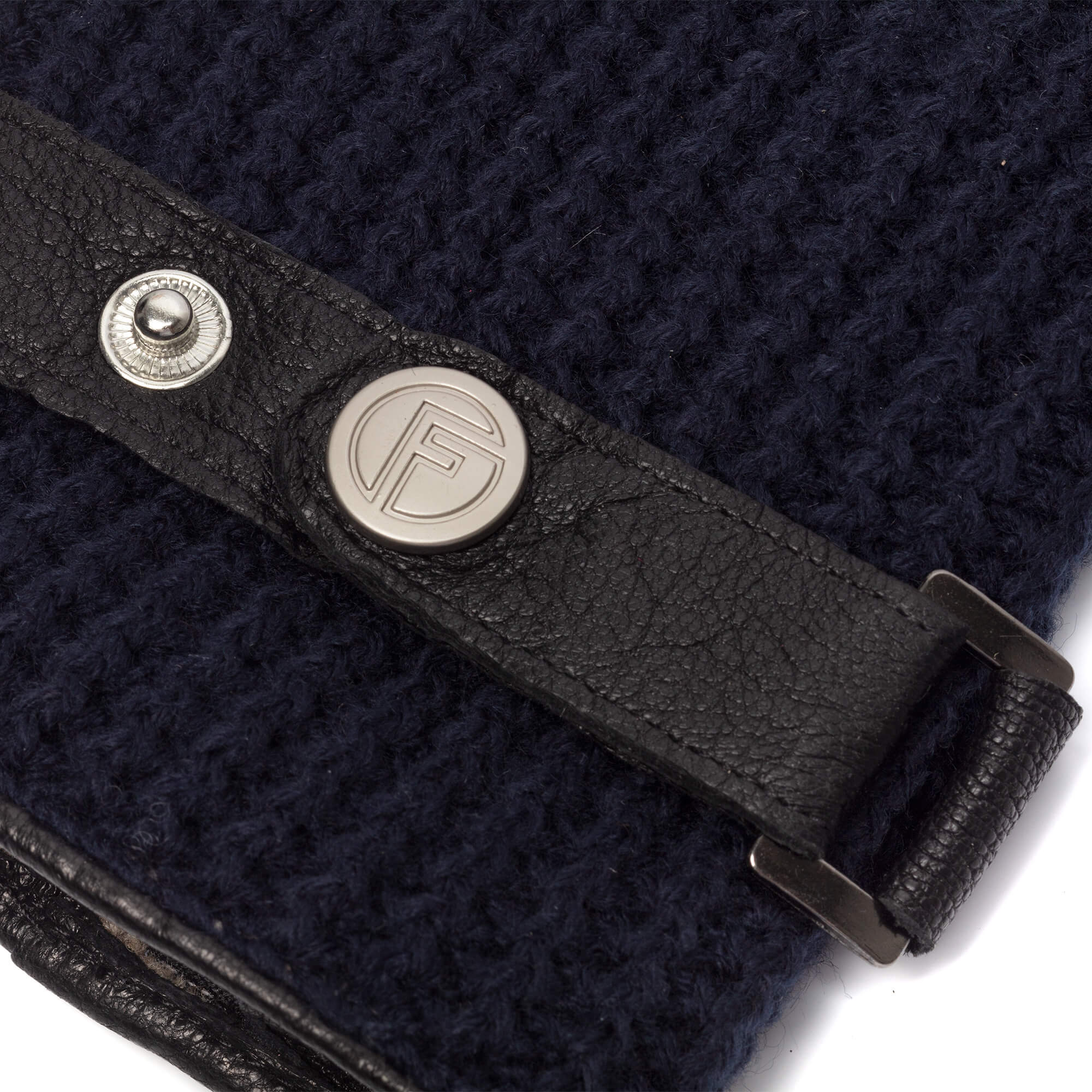 DriDa Heren Handschoenen – Blauw Geitenleer met Wol-Kasjmier Voering