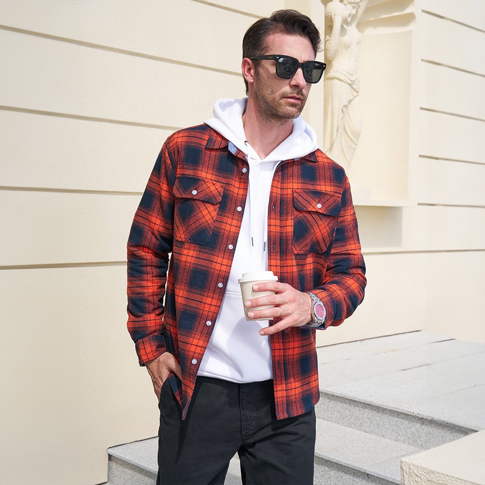 DriDa Katoenen Flanellen Overhemd – Casual Geruit Button-Up