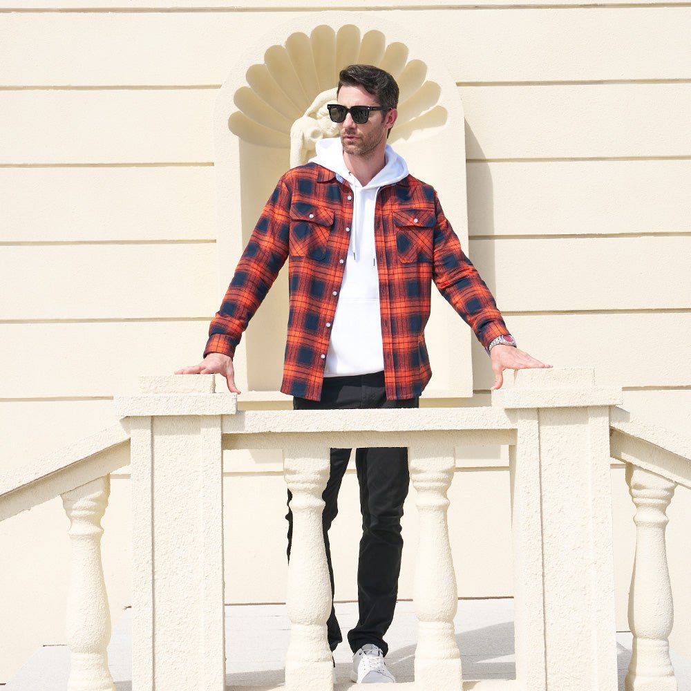 DriDa Katoenen Flanellen Overhemd – Casual Geruit Button-Up
