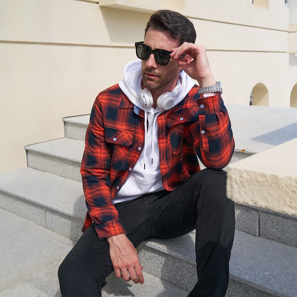 DriDa Katoenen Flanellen Overhemd – Casual Geruit Button-Up