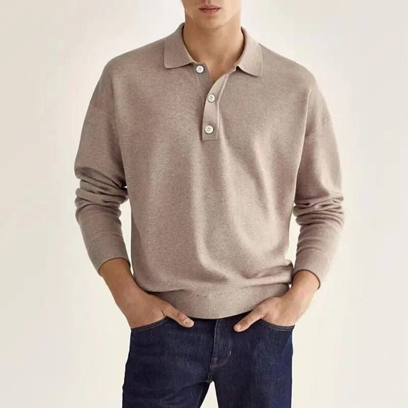DriDa Elias Poloshirt met Lange Mouwen – Moeiteloze Elegant