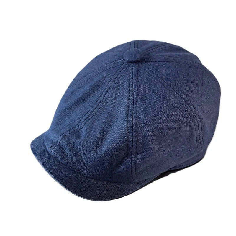 DriDa Klassieke 'Newsboy' Stijl Pet met Pop-Knop Piek