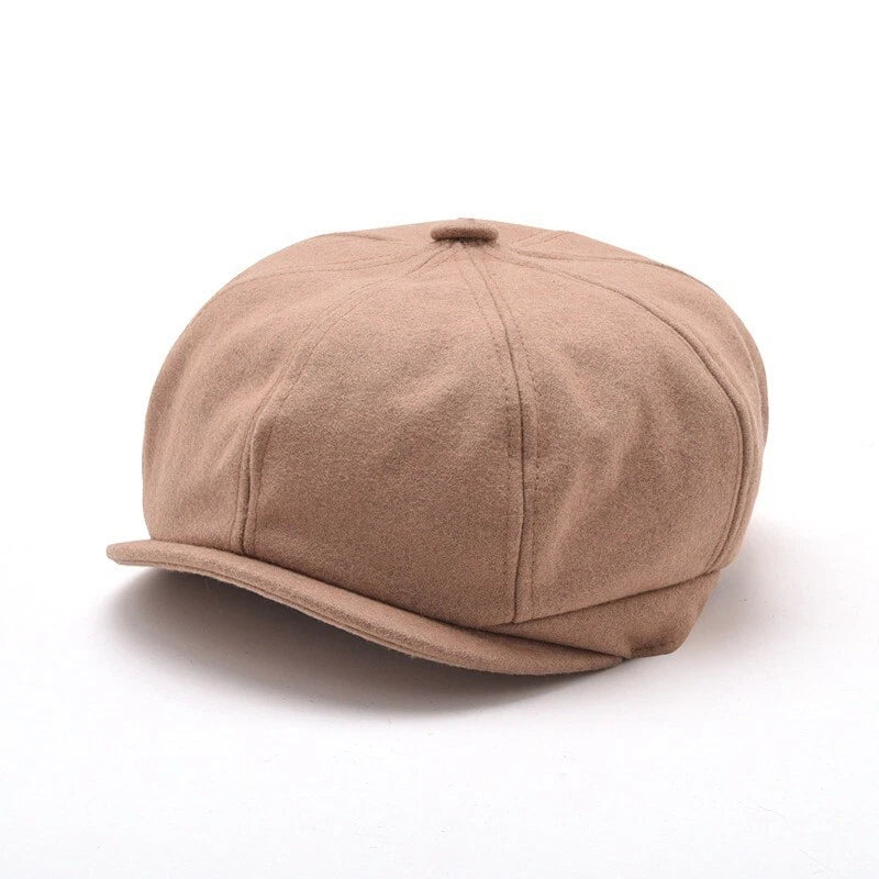 DriDa Klassieke 'Newsboy' Stijl Pet met Pop-Knop Piek