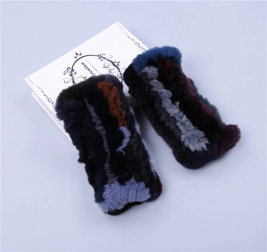 DriDa Echte Rex Rabbit Fur Dames Handschoenen