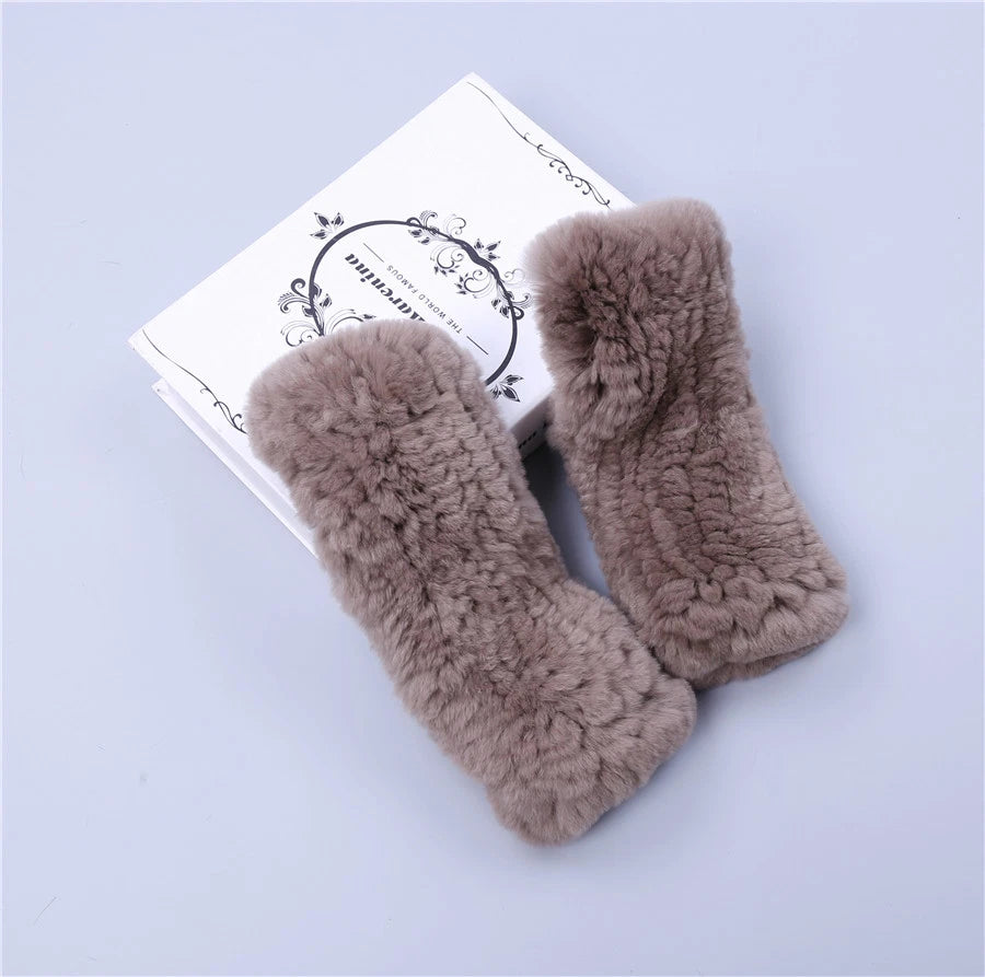 DriDa Echte Rex Rabbit Fur Dames Handschoenen