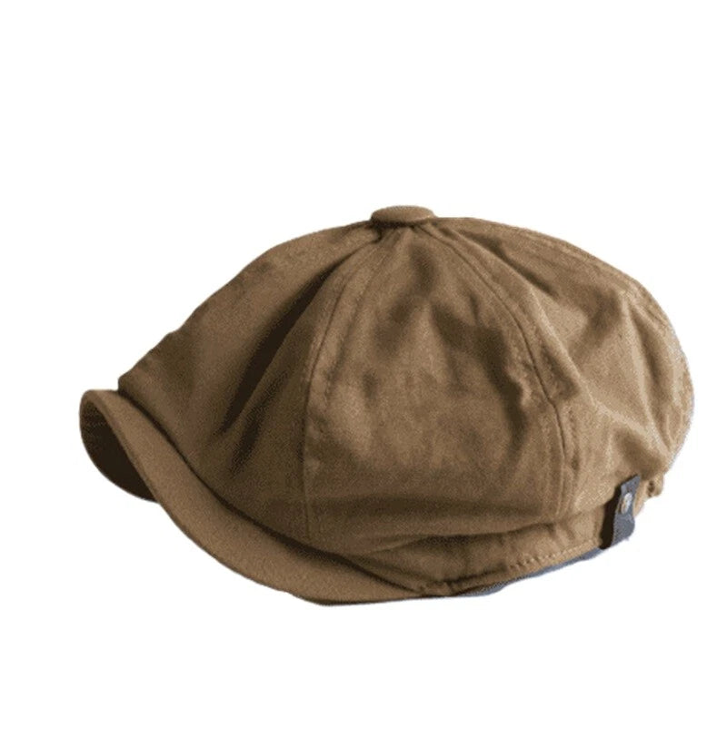 DriDa Klassieke 'Newsboy' Stijl Pet met Pop-Knop Piek