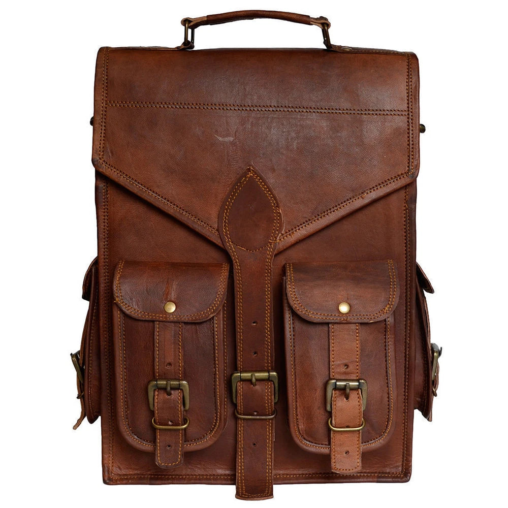 DriDa Unisex Leren Rugzak