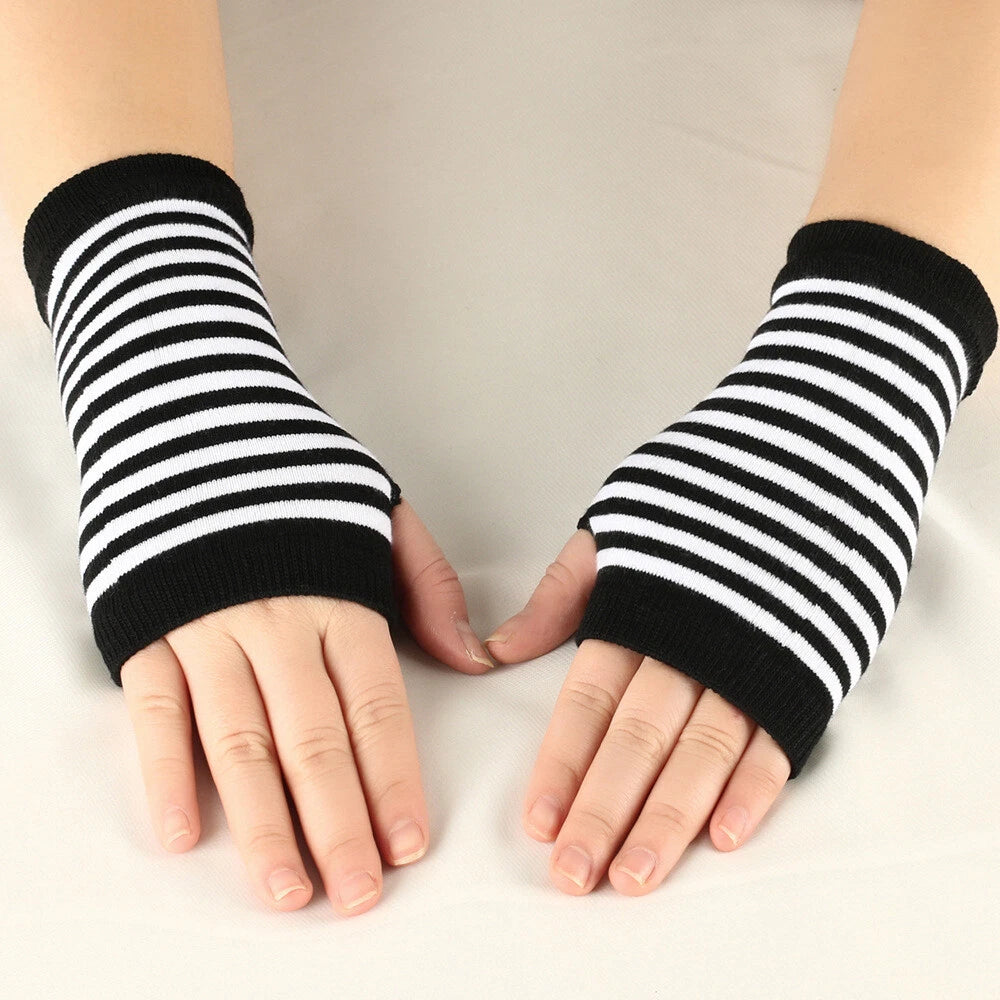 DriDa Gebreide Vingerloze Handschoenen