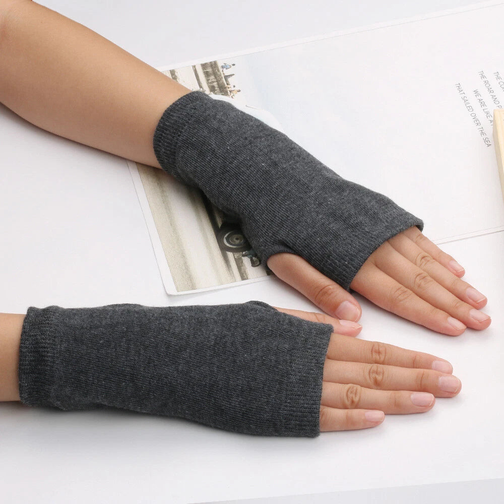 DriDa Gebreide Vingerloze Handschoenen