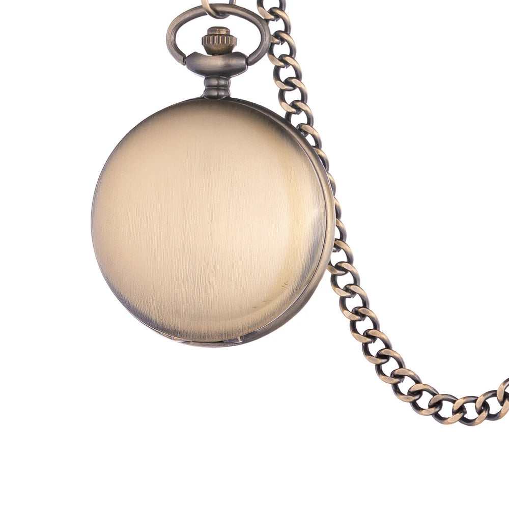 Antiek Design Quartz Zakhorloge met Albert Ketting en Cadeau Zakje