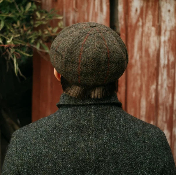 DriDa Tweed 8-Panel Newsboy Cap – Baker Boy Hat