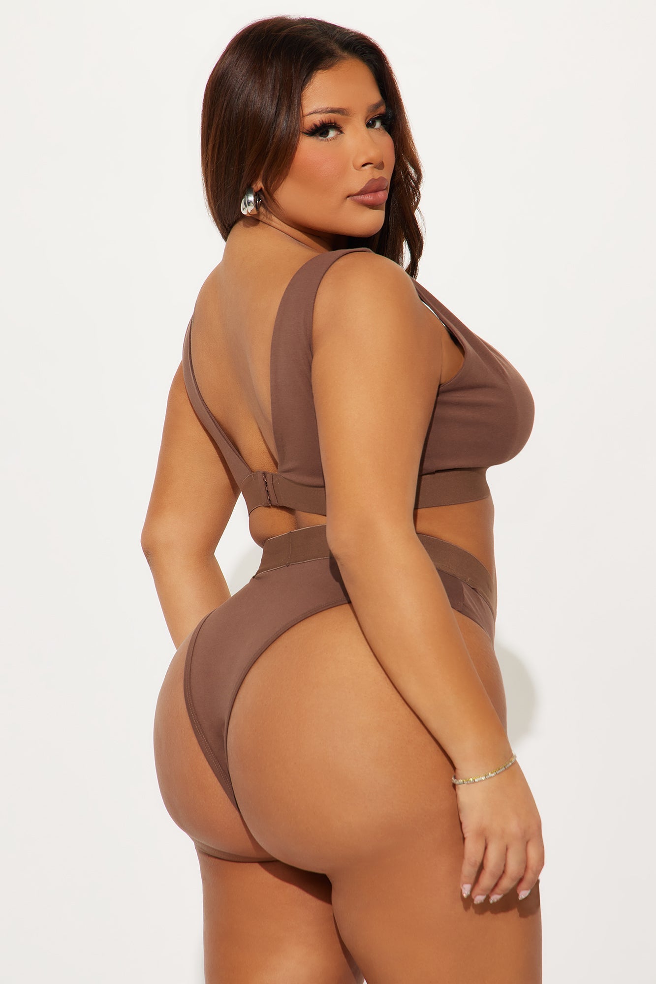 DriDa FN Mood Triangle Bralette en Panty Set – Chocolade
