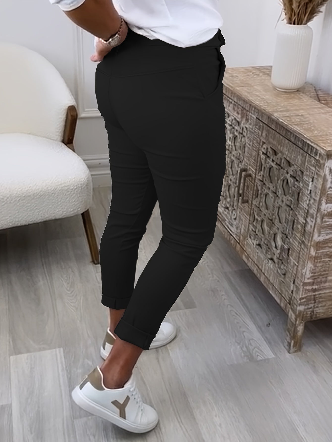 DriDa slanke grijze joggingbroek met zakken