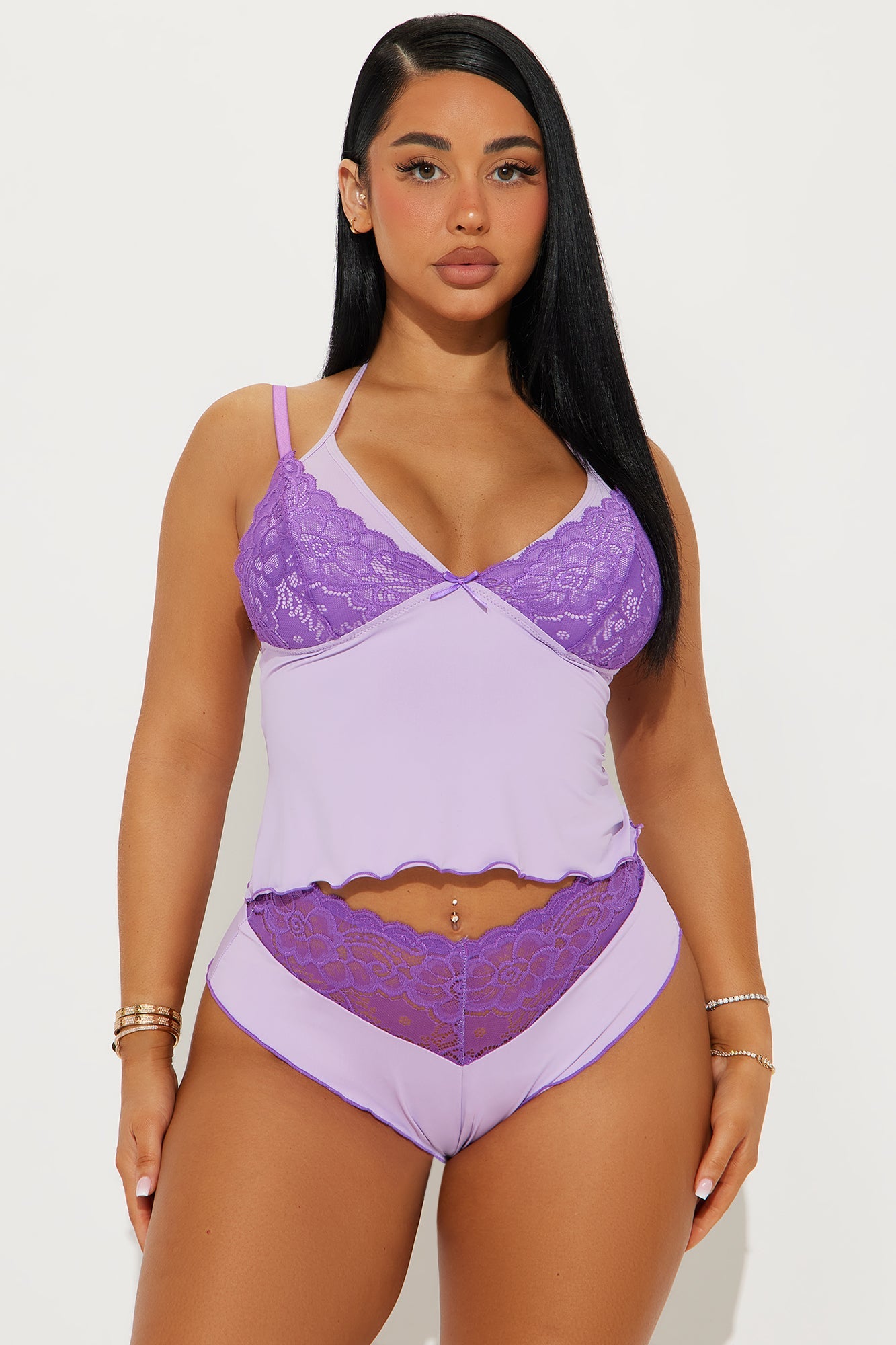DriDa Gemengde Berichten Cami 2-delige Set – Lavendel