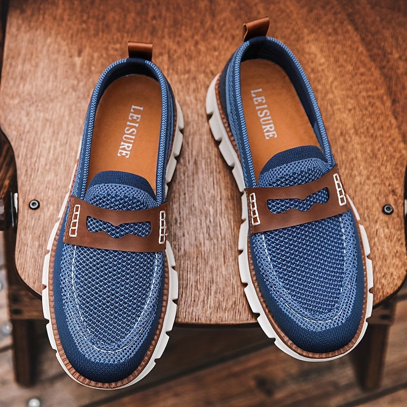 Blauwe Plus Size Loafers -