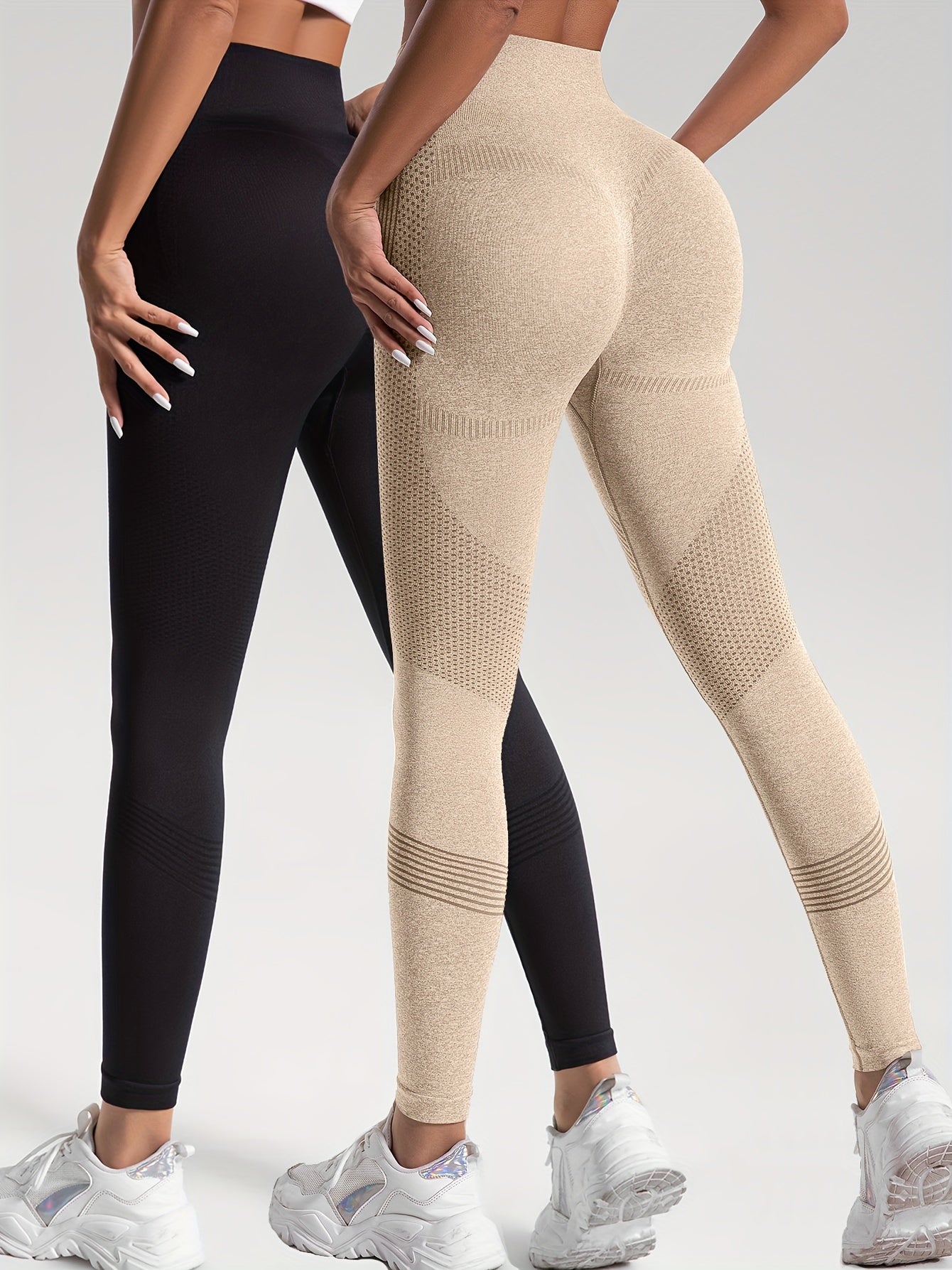 Grijze High-Stretch Yoga Leggings - DriDa