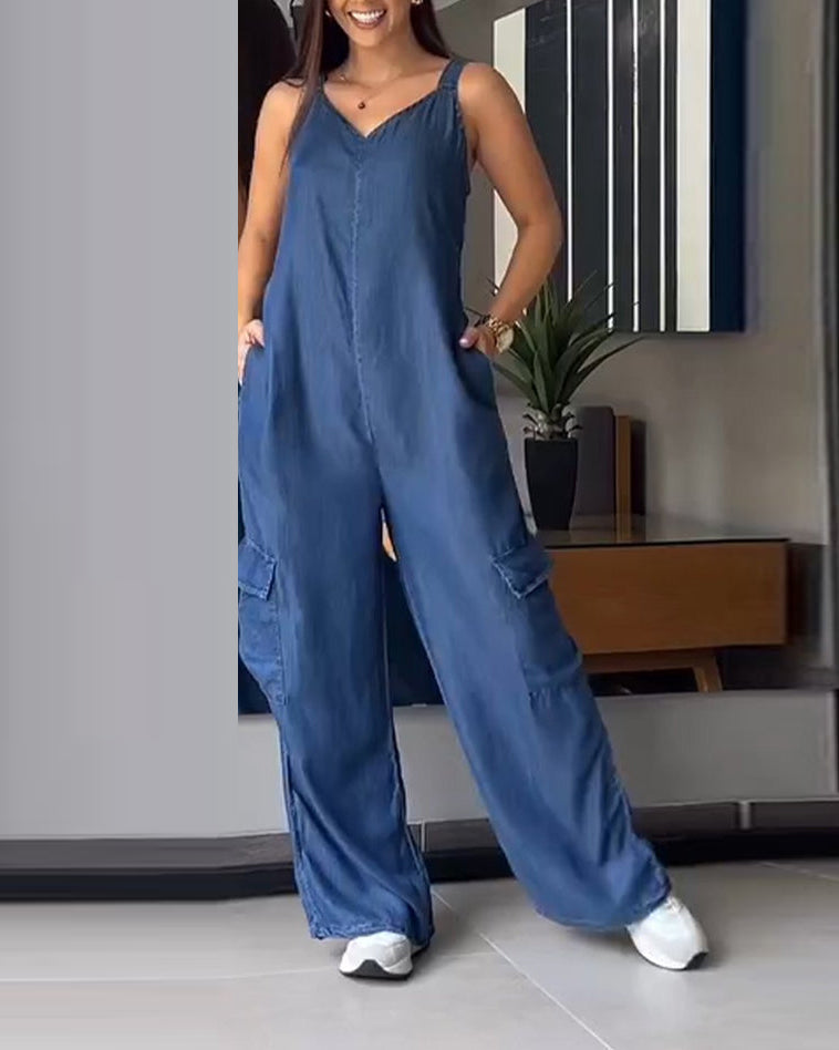 Emily Vintage Denim Jumpsuit