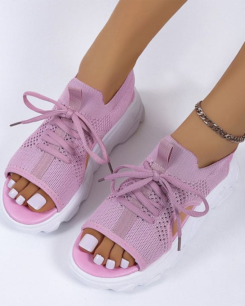 Mabel Casual Platte Sandalen Met Dikke Zachte Zool